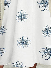 Women's Casual Dress Tank Dress Print Dress Floral Pocket Print Crew Neck Midi Dress Active Fashion Outdoor Daily Sleeveless Loose Fit Blue Spring Summer